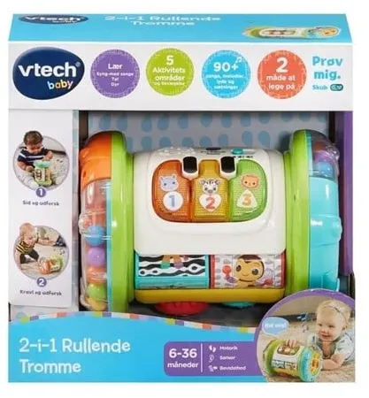 VTech 2- In 1 Rolling Explorer Trumma DK