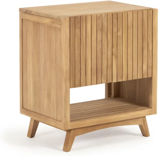 Kuveni, Badrumsskåp, natur, H80x70x50 cm, Massivt trä