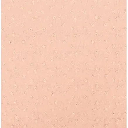 Bomullstyg med broderi 135cm 1613 Lax - 50cm