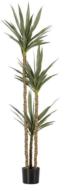 Yucca, konstgjord växt, grön, H155x70x70 cm