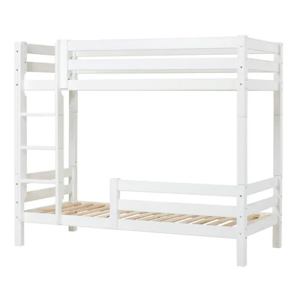 Hoppekids ECO Luxury hög våningssäng med stege och sängkant - 90 x 200 cm