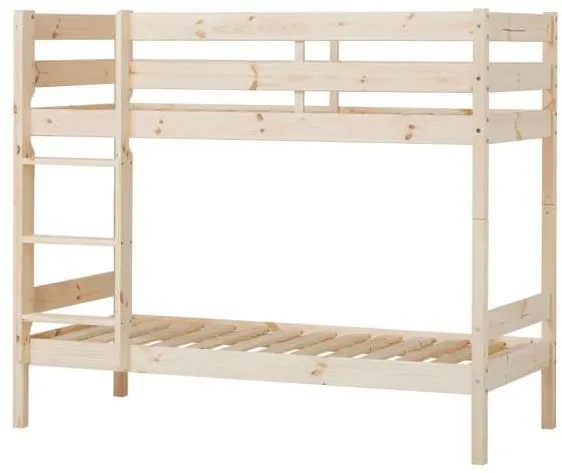 Hoppekids ECO Comfort våningssäng 70x160 cm - Naturfärg