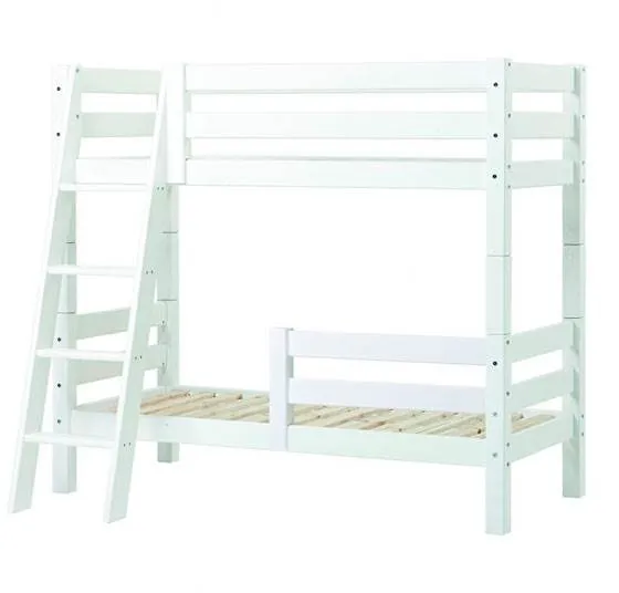 Hoppekids ECO Luxury våningssäng med sängkant och sned stege - 70x160 cm