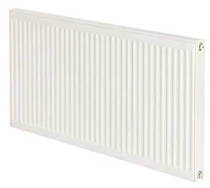 Purmo Compact radiator med ventil 11 - 400 x 600 mm, RAL 9016, Vit