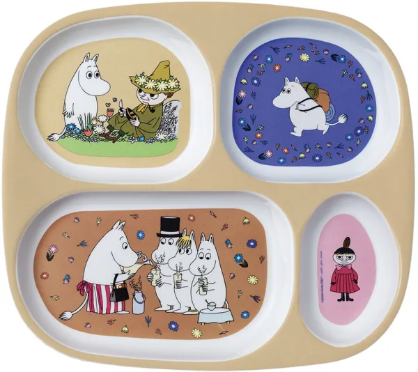 Muminpappan 4-delad tallrik