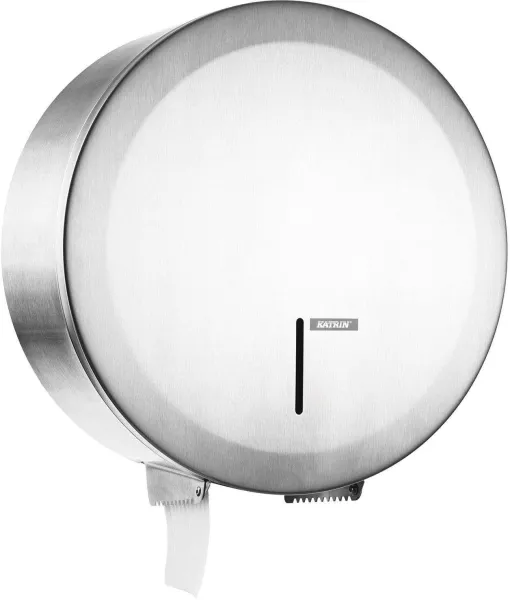 Katrin Gigant L Dispenser, för stora toalettrullar, borstat stål